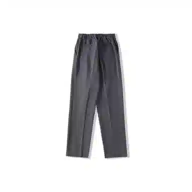 我是大卫 拉链口袋阔腿直筒百搭基础款韩版西裤休闲裤 男女同款