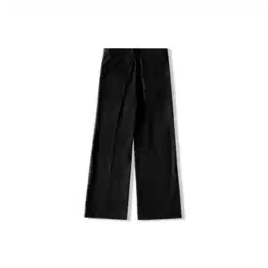 我是大卫 简约基础垂坠感阔腿宽松百搭西裤直筒休闲裤 男女同款