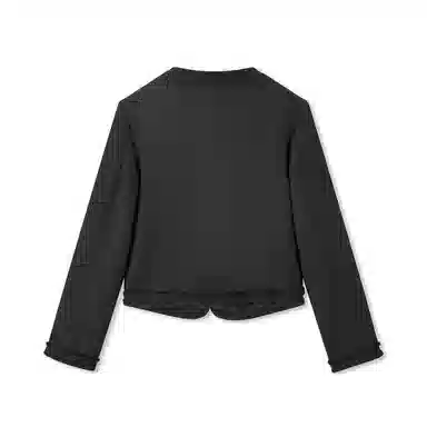 森马 短款修身格子粗花呢夹克外套 女款