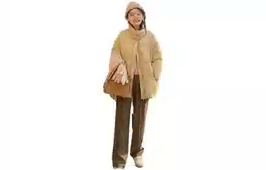 花栗鼠小姐 休闲高腰纯色西装裤 女款