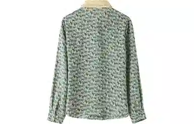 恒源祥 高级感印花雪纺上衣长袖衬衫 女款