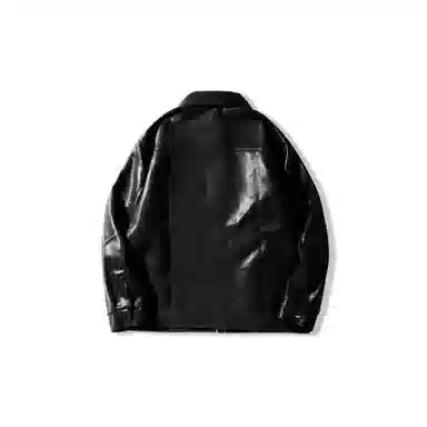 我是大卫 多口袋亮面立领复古简约工装飞行员夹克 男女同款