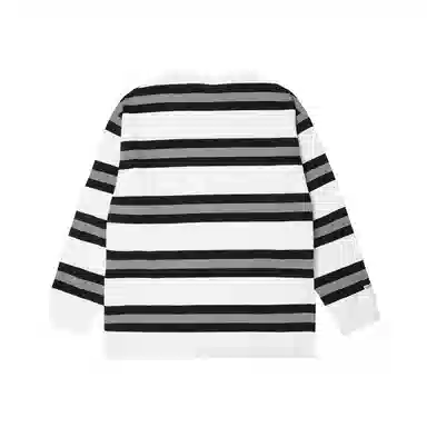 Aape FW23 Striped Crewneck Long Sleeve Tee