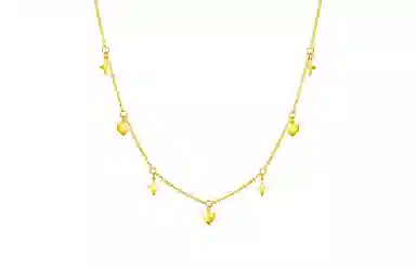 周六福 甜酷少女系列 足金 按克计价 黄金项链 男女同款情侣款