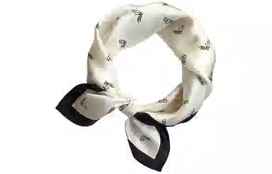 优幽兰 小方巾 优雅 小众 桑蚕丝 丝巾 女款