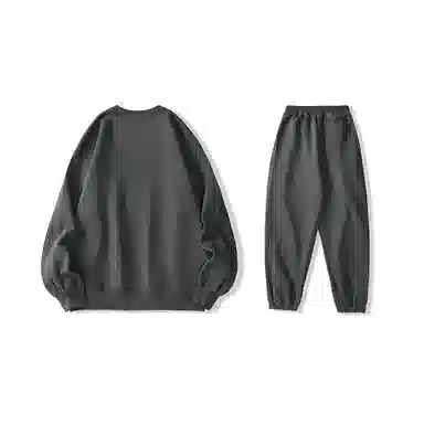 我是大卫 纯色直筒百搭韩版休闲裤简约风卫衣套装 男女同款