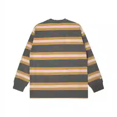 Aape FW23 Striped Crewneck Long Sleeve Tee