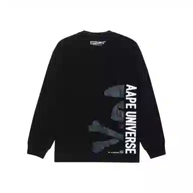 Aape FW23 Logo Print Crewneck Long Sleeve T-Shirt