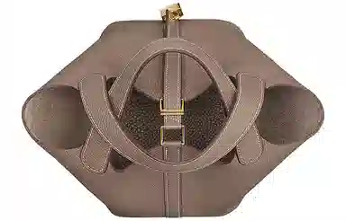 HERMES Picotin Lock 18 Taurillon Clemence 18 Etoupe