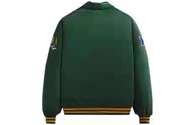 KITH x NFL FW23 Packers Satin Bomber Jacket Loho
