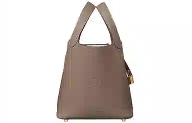 HERMES Picotin Lock 18 Taurillon Clemence 18 Etoupe