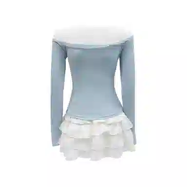 桴生 设计感拼接网纱蛋糕裙装系列制服 女款