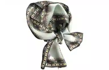 优幽兰 真丝  桑蚕丝长条 杭州丝绸 潮流发带减龄气质穿搭包绑带大牌 丝巾 女款 #礼盒装