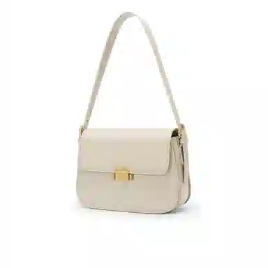 稻草人 百搭通勤 牛皮 单肩包斜挎包豆腐包小方包腋下包 常规 女款 啡色/杏色/黑色/米白/深红