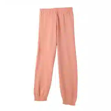 花栗鼠小姐 纯色高腰束脚休闲裤 女款