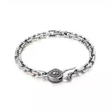 IDEAGEMER Skull Cross Chain Bracelet