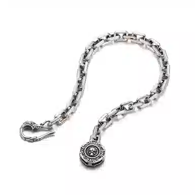 IDEAGEMER Skull Cross Chain Bracelet