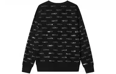 TCH Rhinestone Letter Sweatshirt Black Silver
