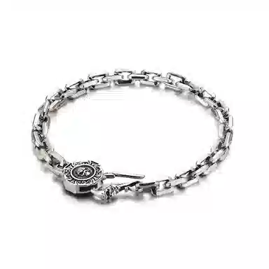 IDEAGEMER Skull Cross Chain Bracelet