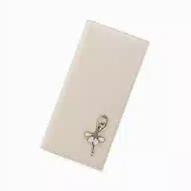 稻草人 时尚韩版甜美多功能 牛皮 钱包 女款 黑色/粉红/米白