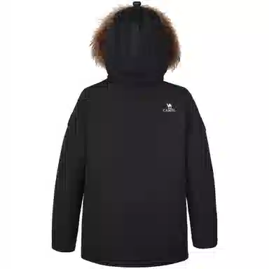 CAMEL Mid-Length Down Jacket