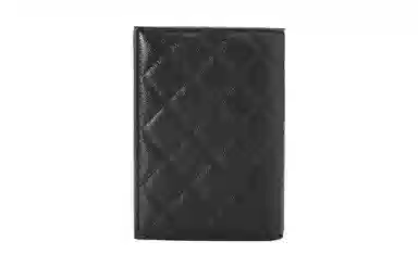 CHANEL 23B Passport Holder Black