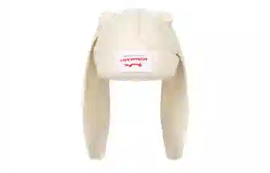 CHARLES JEFFREY Rabbit Knit Beanie White