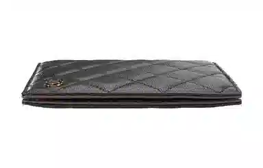 CHANEL 23B Passport Holder Black