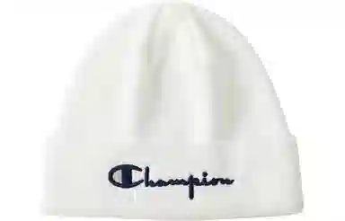 Champion Embroidered Script Logo Beanie Red