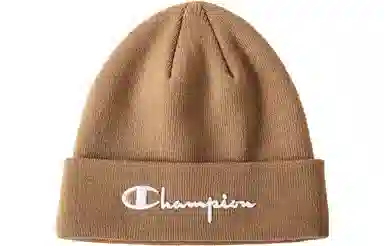 Champion Embroidered Script Logo Beanie Red