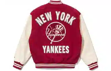 New Era x MLB Yankees Varsity Jacket Burgundy