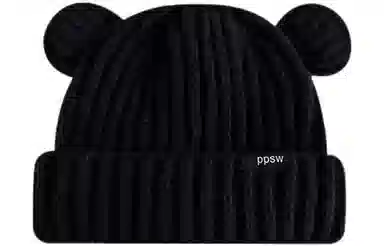 优幽兰 秋冬 潮 包头 韩版显脸小纯色 加厚针织防风防寒保暖 高级感韩系可爱穿搭 绒线帽 女款