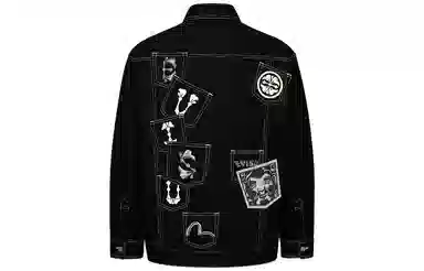 EVISU Multi-Pocket Denim Shirt Jacket