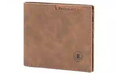 马莎兰缇 经典时尚百搭多卡位大容量高级感 超纤合成革 钱包 男款 咖啡色