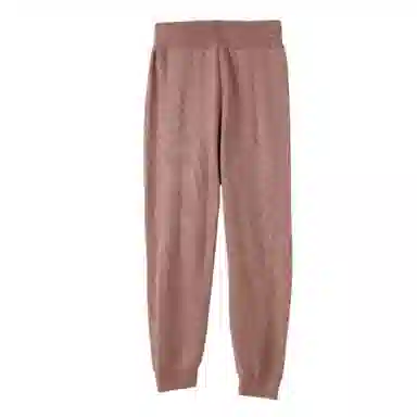 花栗鼠小姐 纯色系带针织运动裤 女款