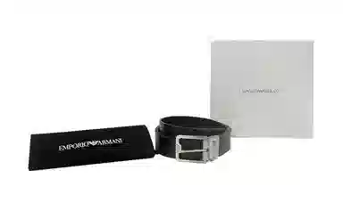 Emporio Armani Logo Print Belt