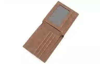 马莎兰缇 经典时尚百搭多卡位大容量高级感 超纤合成革 钱包 男款 咖啡色