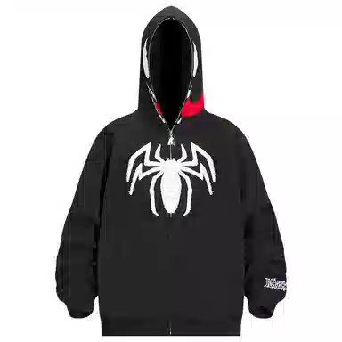KAKAZZY Spider Embroidery Hoodie