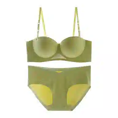 内在密码 小胸聚拢无痕半杯内衣女收副乳法式平胸显大文胸套装