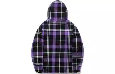 Li-Ning x PLEASURES Plaid Letter Print Hoodie