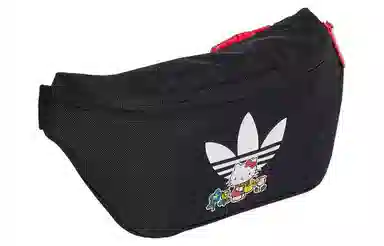 adidas Originals Trefoil Logo Waist Bag Kids Black