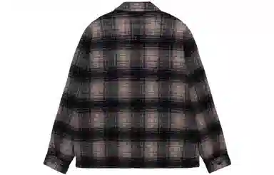 Stussy FW23 WOOL PLAID ZIP SHIRT