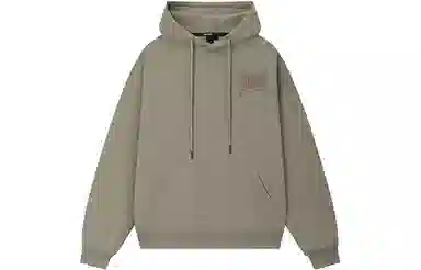 木村三社 火焰字母印花宽松连帽套头长袖卫衣 男女同款