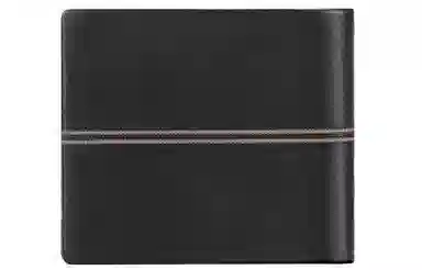 马莎兰缇 大容量商务出行多卡位潮流时尚小众 头层牛皮 短款长款零钱包卡包手拿钱包 男款 黑色