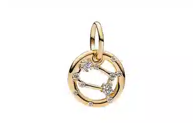 Pandora Zodiac Pendant Gold