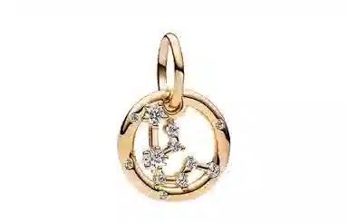 Pandora Zodiac Pendant Gold