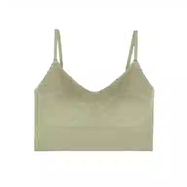 内在密码吊带背心式内衣女无痕内搭打底带胸垫螺纹方领美背免穿文胸