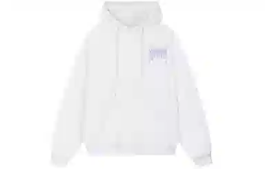 木村三社 火焰字母印花宽松连帽套头长袖卫衣 男女同款