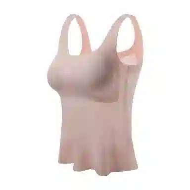 内在密码吊带背心式秋冬免穿文胸内衣女无痕内搭打底带胸垫螺纹方领美背