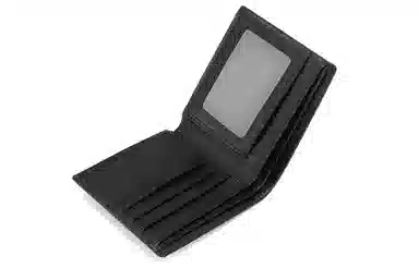 马莎兰缇 大容量商务出行多卡位潮流时尚小众 头层牛皮 短款长款零钱包卡包手拿钱包 男款 黑色